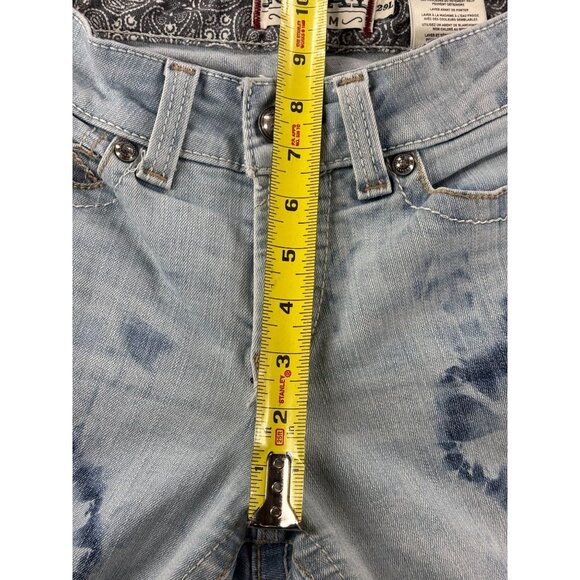 Ariat Real Denim Tie-Dye Flare Jeans 29L Womens - Picture 11 of 13
